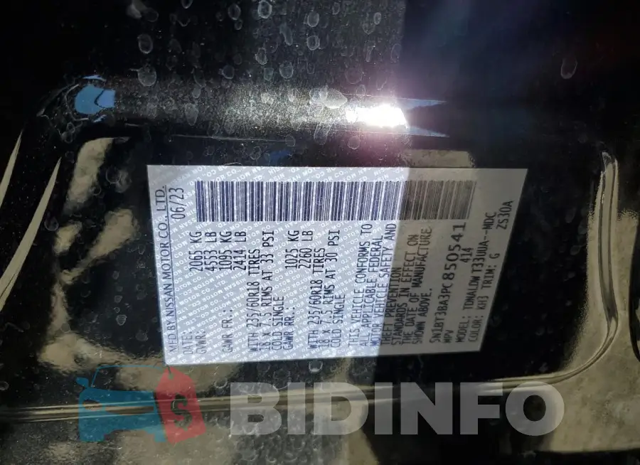 5N1BT3BA3PC850541 Photo# 14