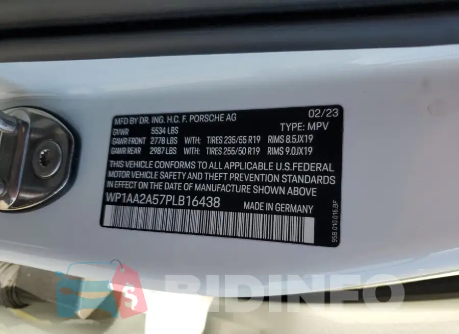 WP1AA2A57PLB16438 Photo# 12