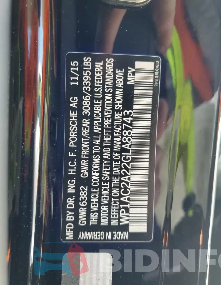WP1AC2A22GLA88743 Photo# 14