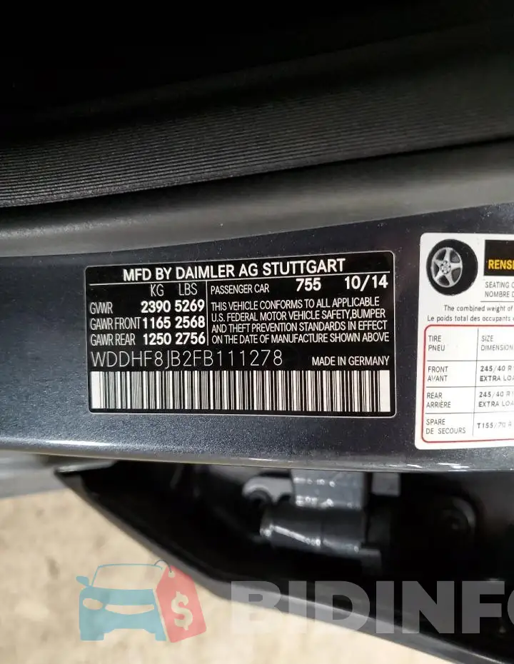 WDDHF8JB2FB111278 Photo# 12