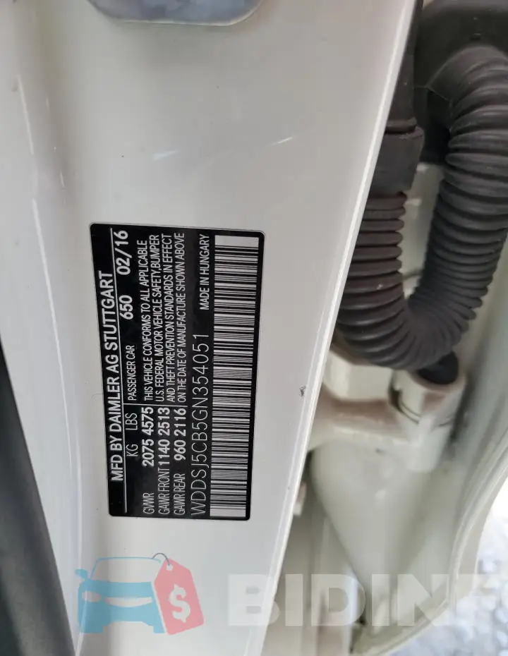 WDDSJ5CB5GN354051 Photo# 12