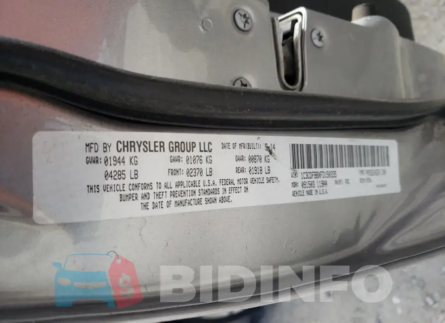 1C3CDFBBXFD150335 Photo# 12