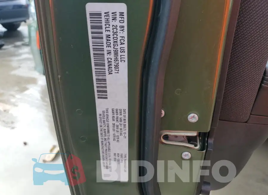 2C3CDXGJ9MH679071 Photo# 12