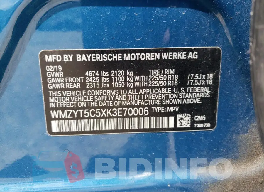 WMZYT5C5XK3E70006 Photo# 12