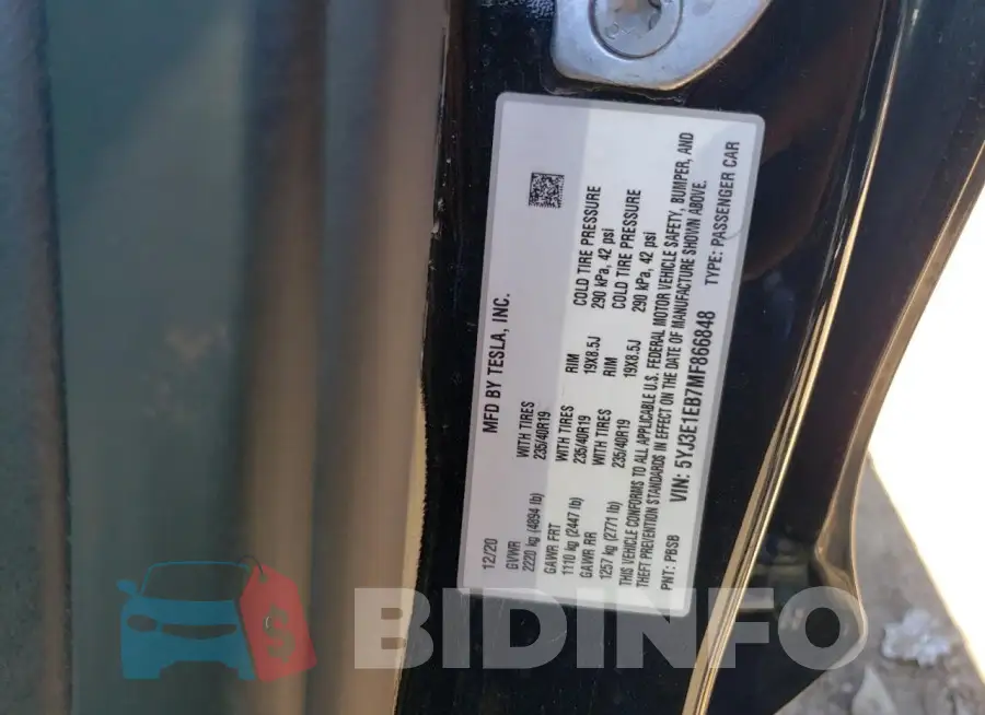 5YJ3E1EB7MF866848 Photo# 12