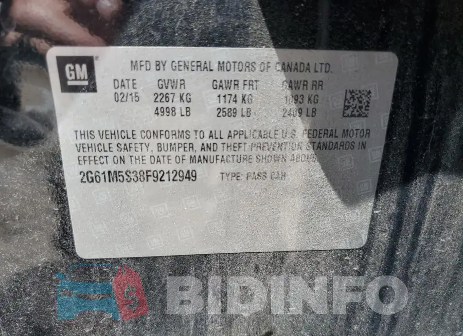 2G61M5S38F9212949 Photo# 12