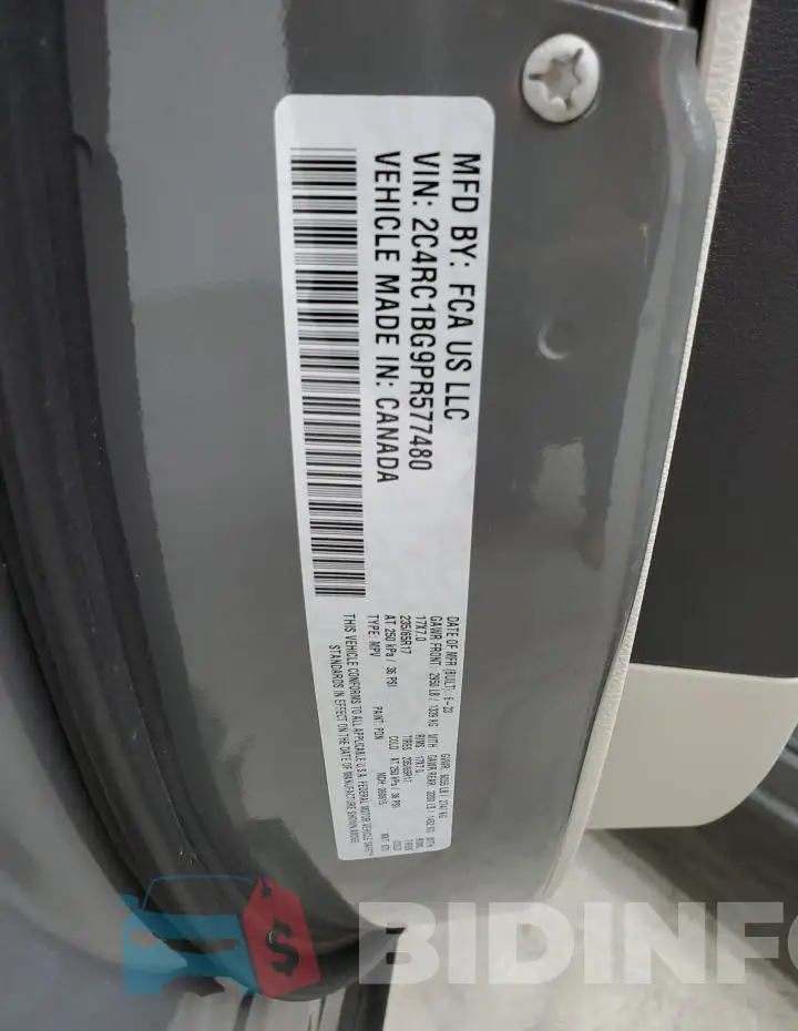 2C4RC1BG9PR577480 Photo# 14