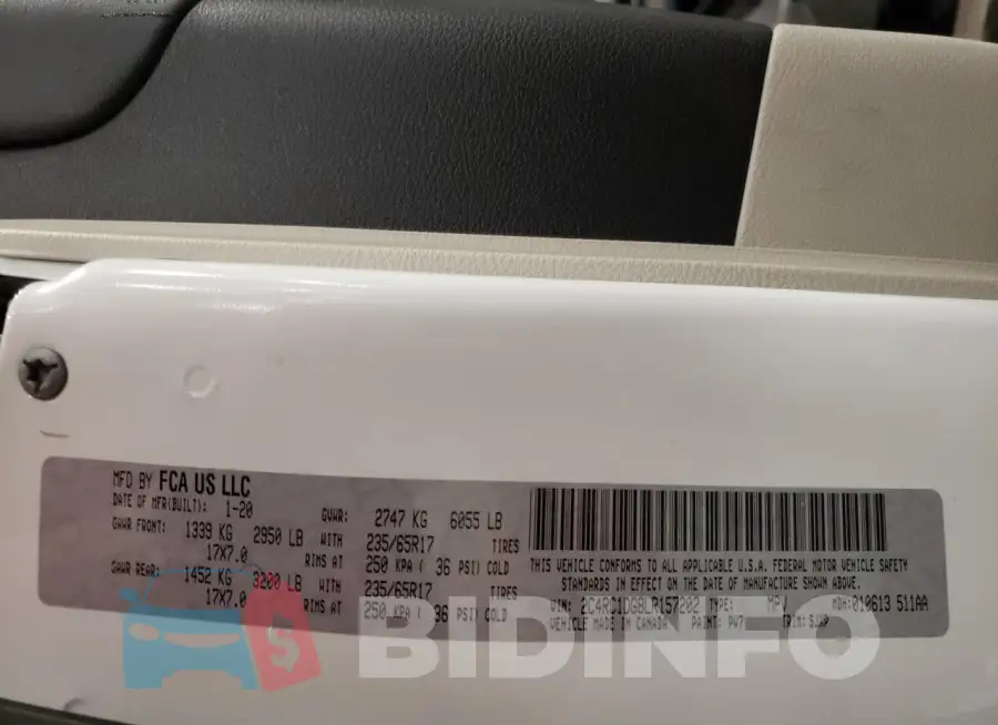 2C4RC1DG8LR157202 Photo# 13