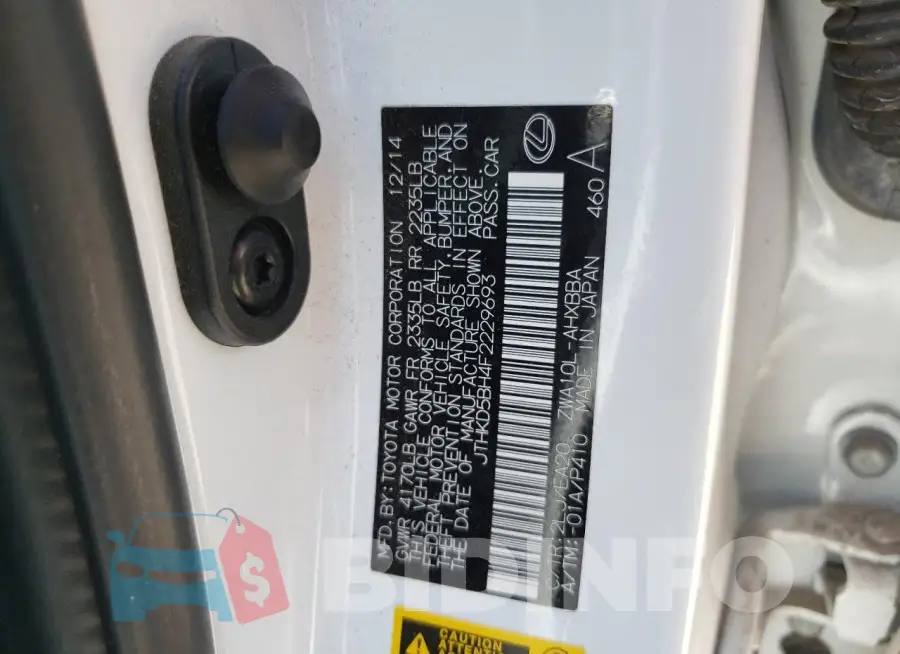 JTHKD5BH4F2229693 Photo# 12
