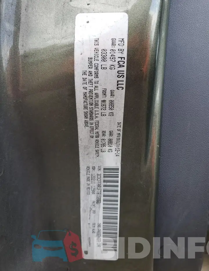 3C3CFFAR1FT615832 Photo# 13