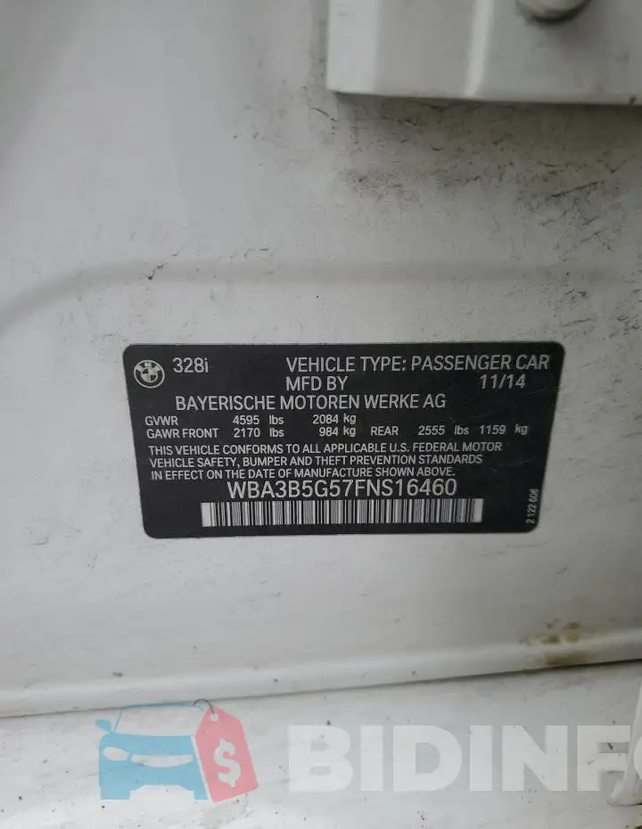 WBA3B5G57FNS16460 Photo# 12