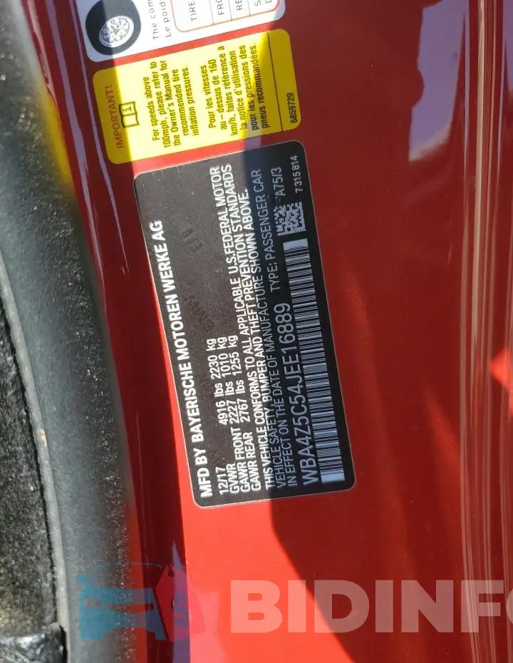WBA4Z5C54JEE16889 Photo# 12
