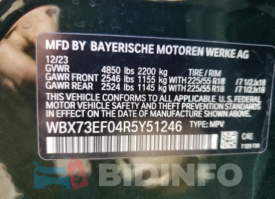 WBX73EF04R5Y51246 Photo# 14