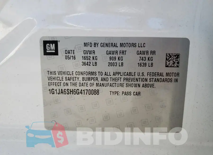 1G1JA6SH6G4170088 Photo# 12