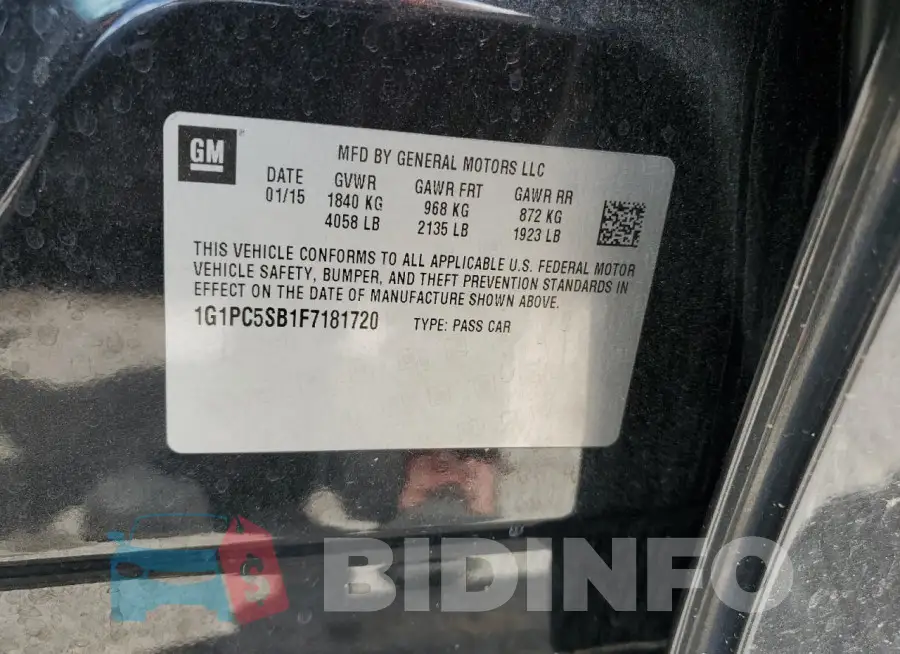 1G1PC5SB1F7181720 Photo# 12
