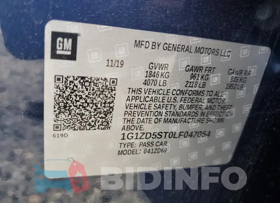 1G1ZD5ST0LF047054 Photo# 13