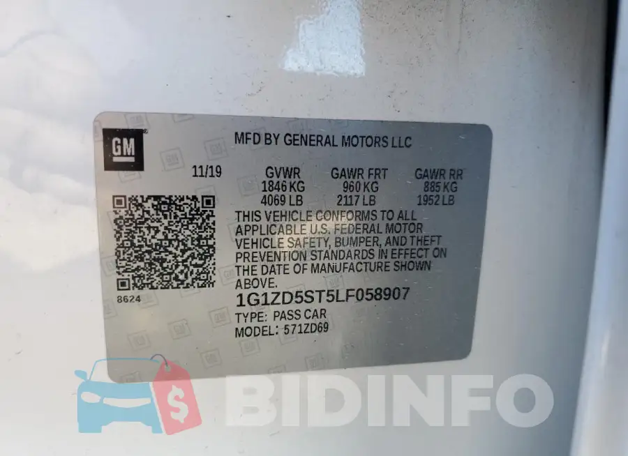 1G1ZD5ST5LF058907 Photo# 12