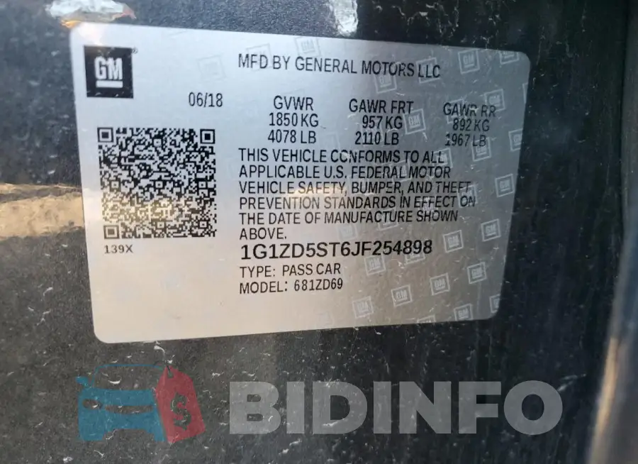 1G1ZD5ST6JF254898 Photo# 12