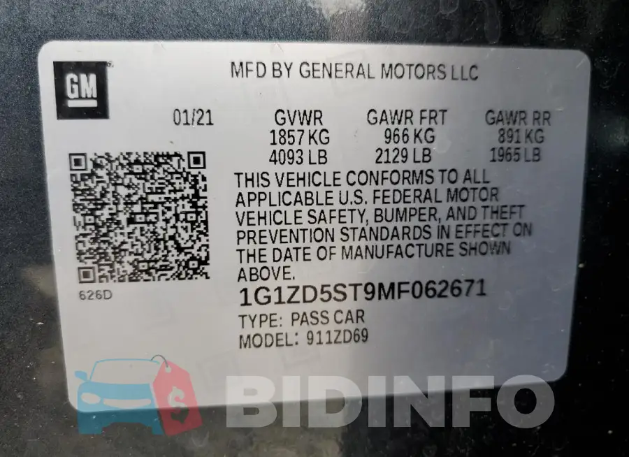 1G1ZD5ST9MF062671 Photo# 12