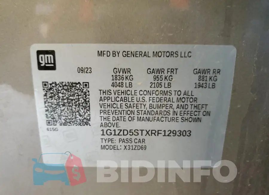 1G1ZD5STXRF129303 Photo# 12