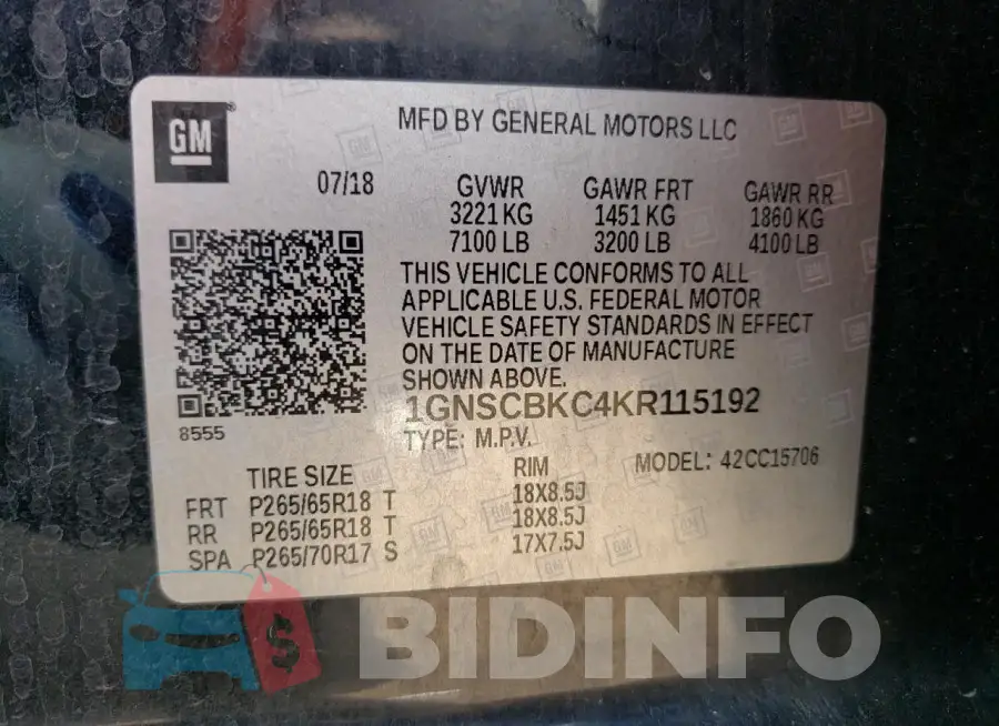 1GNSCBKC4KR115192 Photo# 13