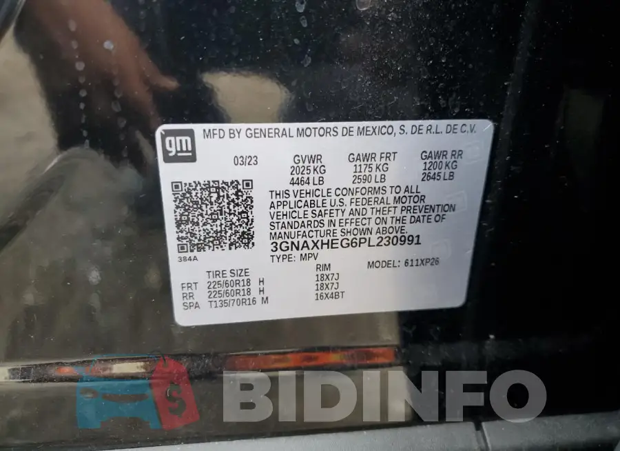3GNAXHEG6PL230991 Photo# 14