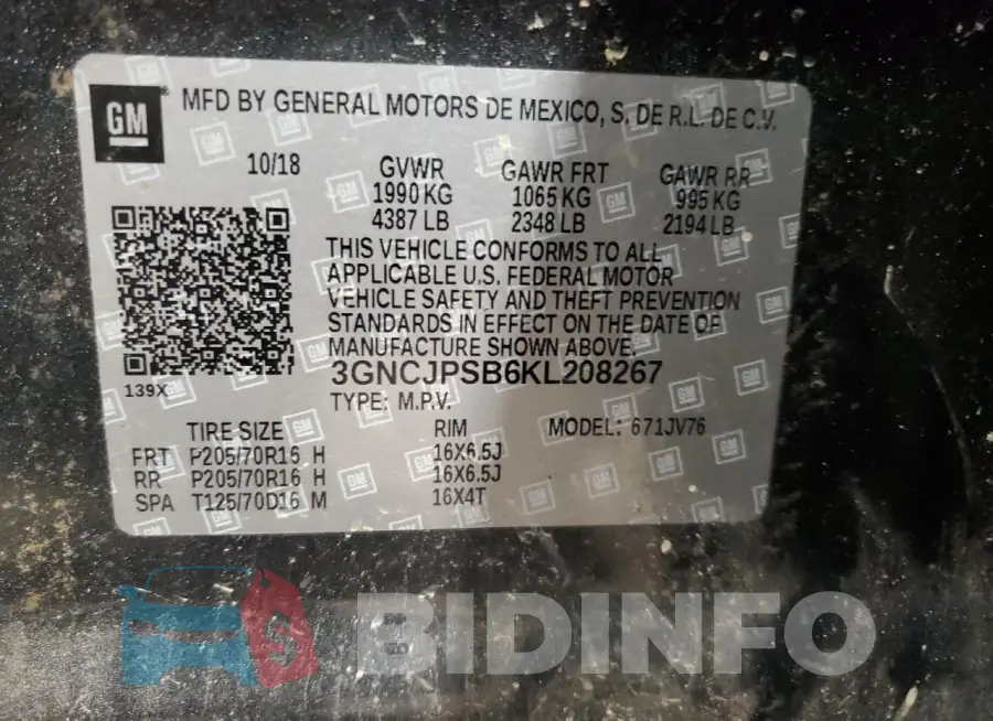 3GNCJPSB6KL208267 Photo# 12