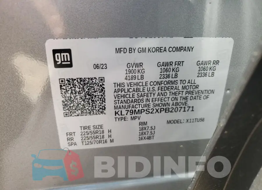 KL79MPS2XPB207171 Photo# 12
