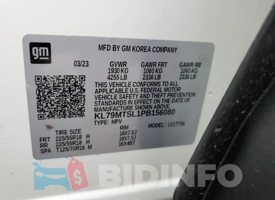 KL79MTSL1PB156080 Photo# 13