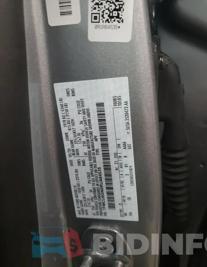 1FMCU0GN0RUA84535 Photo# 13