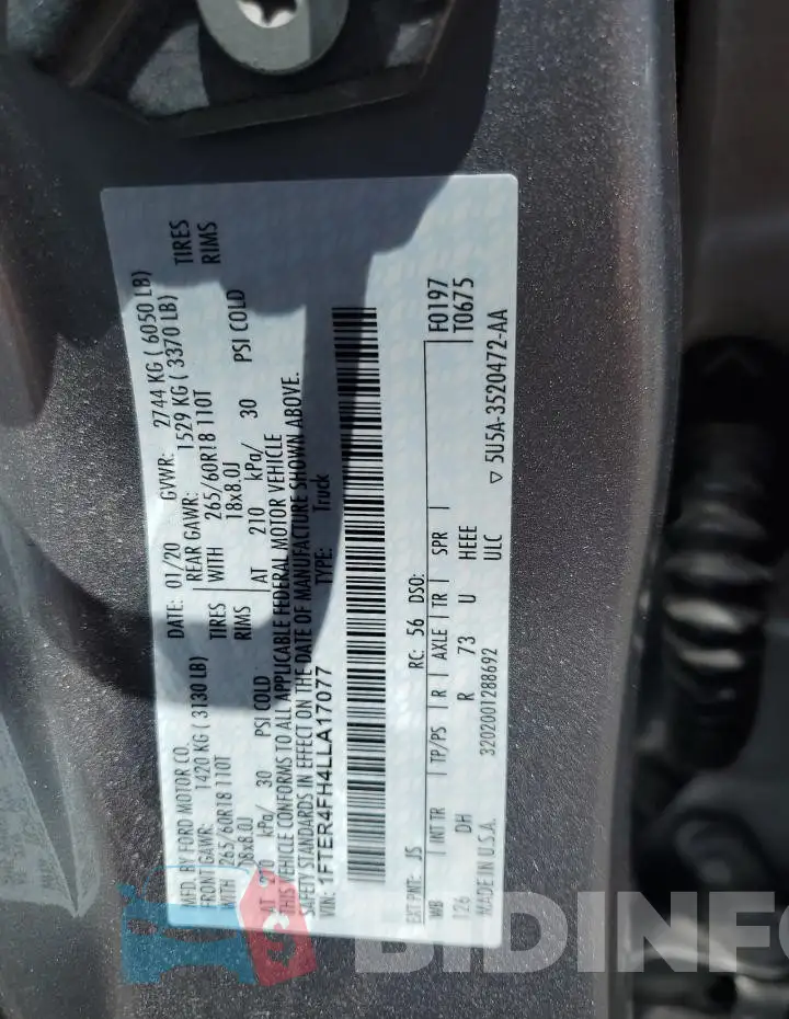 1FTER4FH4LLA17077 Photo# 12