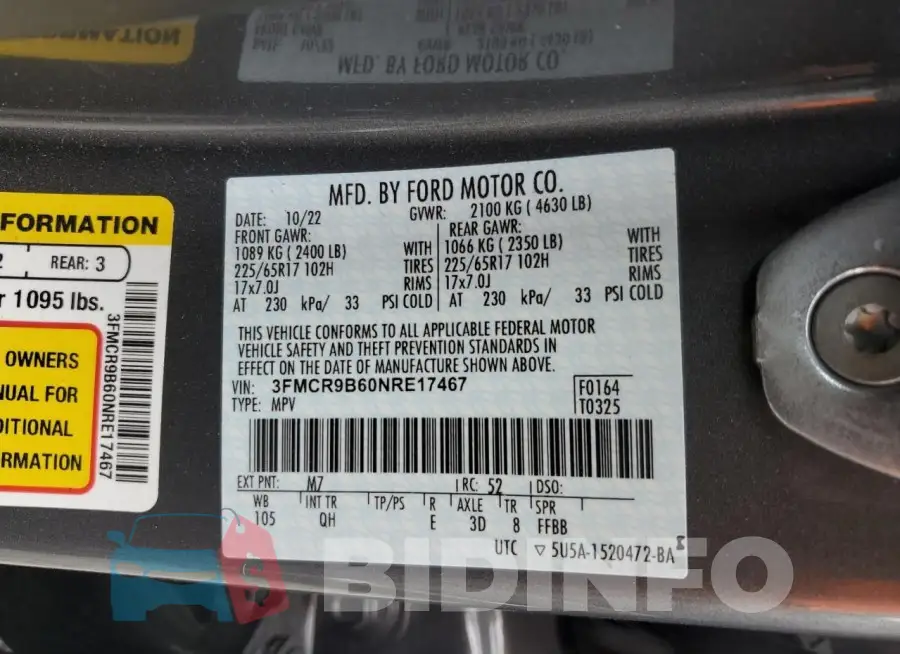 3FMCR9B60NRE17467 Photo# 13