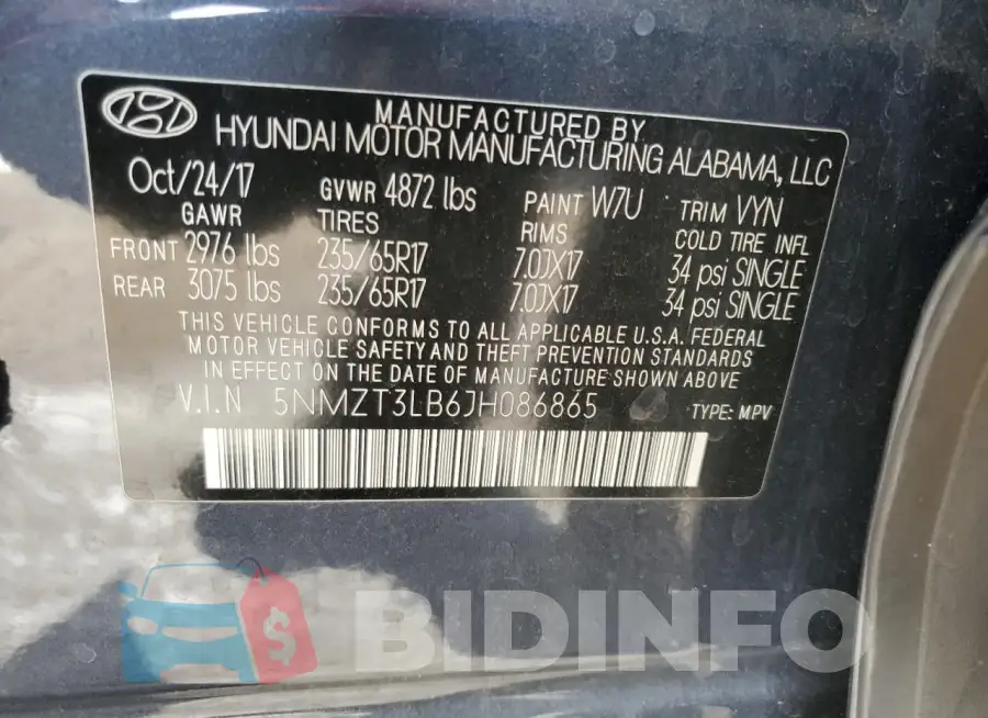 5NMZT3LB6JH086865 Photo# 13