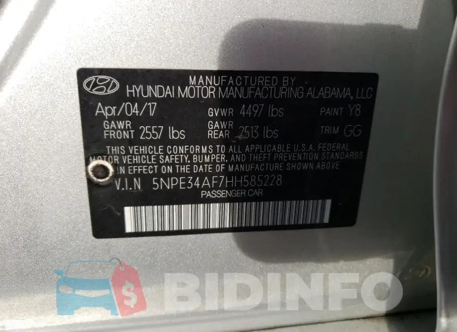 5NPE34AF7HH585228 Photo# 12