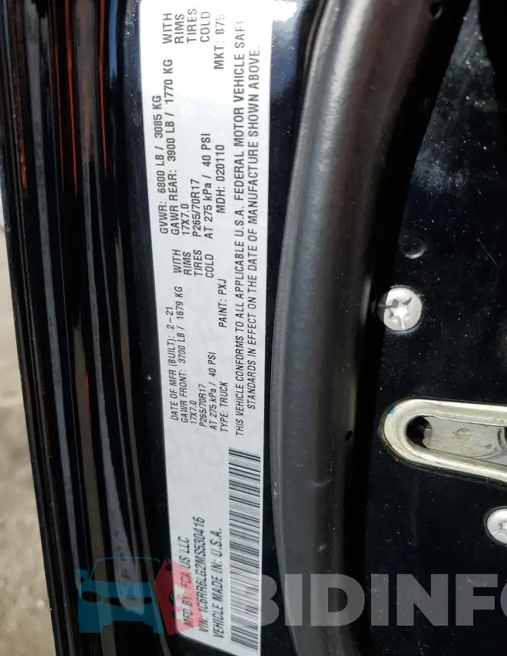 1C6RR6LG2MS530416 Photo# 12