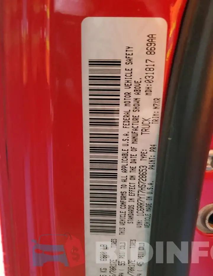 1C6RR7YT7HS728653 Photo# 14
