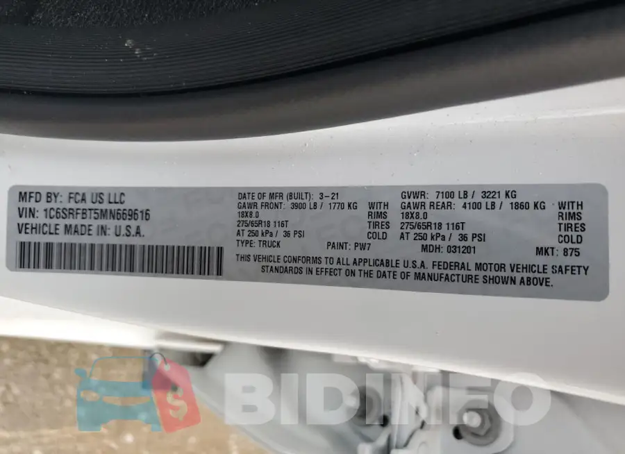 1C6SRFBT5MN669616 Photo# 13