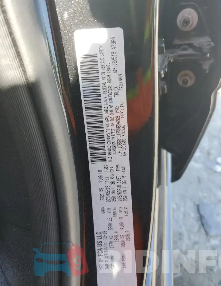 1C6SRFCT7KN654269 Photo# 12