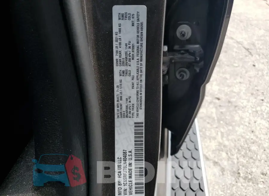 1C6SRFJT6LN404087 Photo# 13