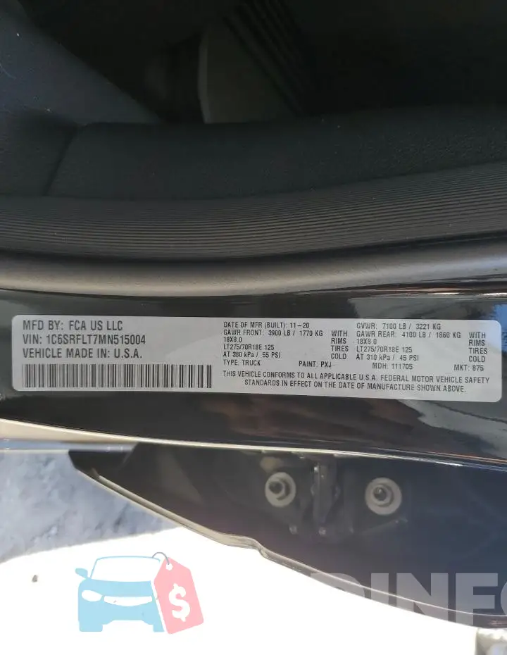 1C6SRFLT7MN515004 Photo# 12