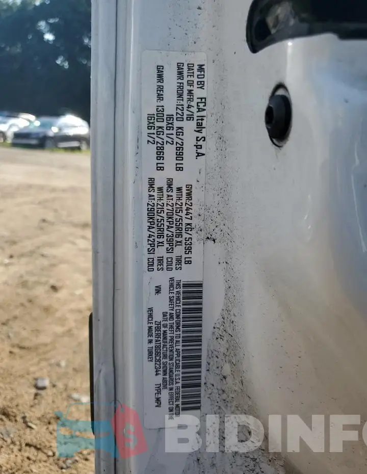 ZFBERFAT8G6C82344 Photo# 13