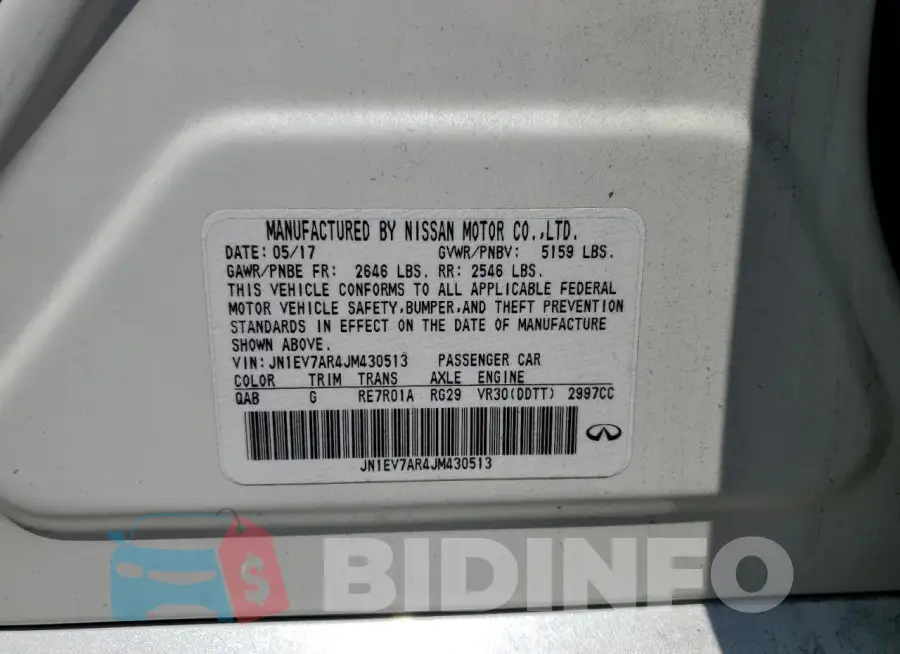 JN1EV7AR4JM430513 Photo# 12