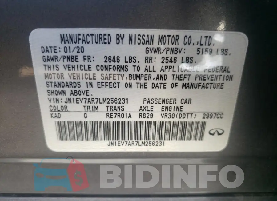 JN1EV7AR7LM256231 Photo# 12