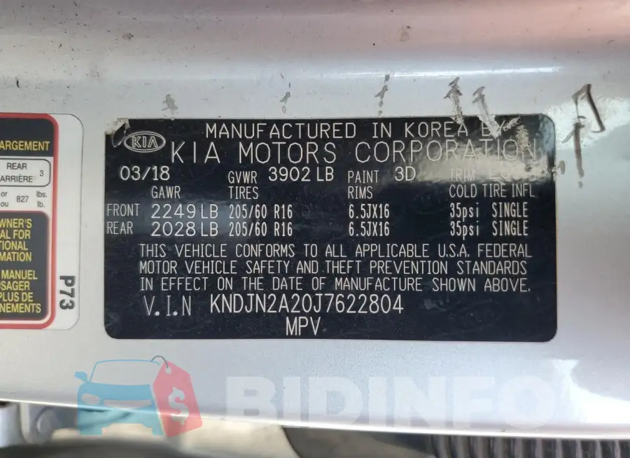 KNDJN2A20J7622804 Photo# 12