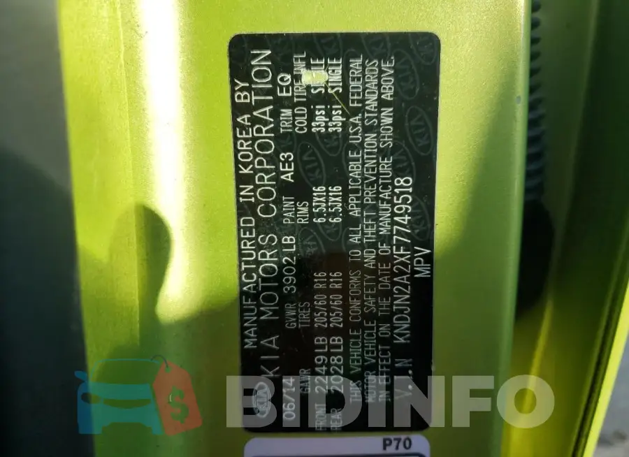 KNDJN2A2XF7749518 Photo# 13