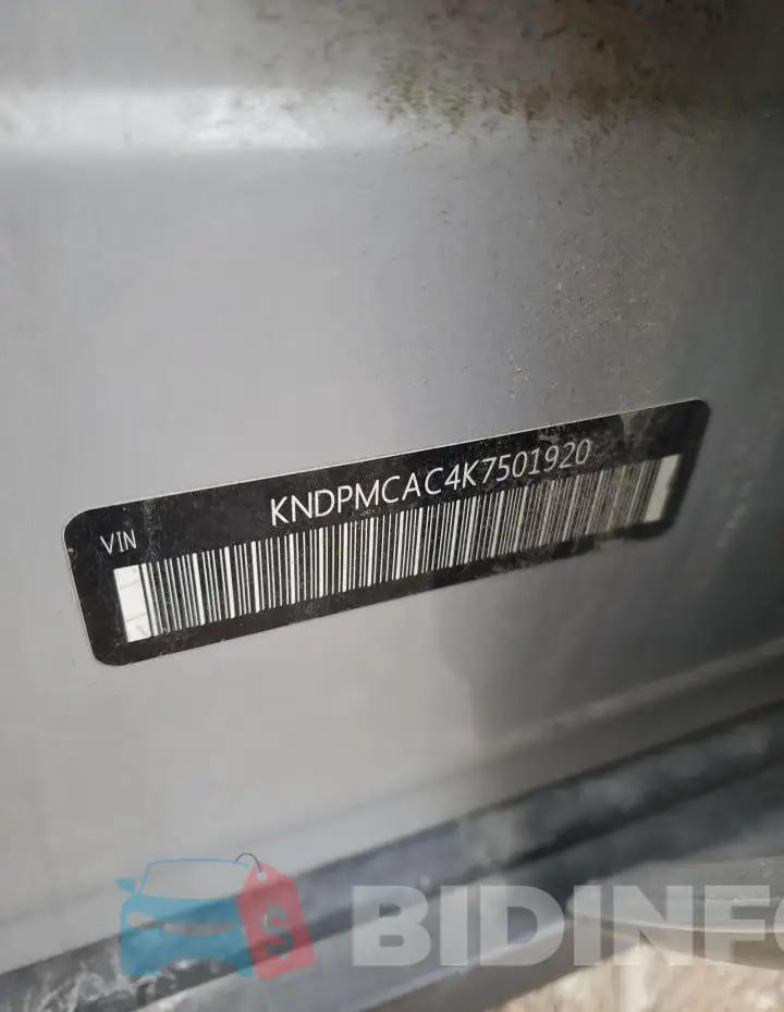KNDPMCAC4K7501920 Photo# 13