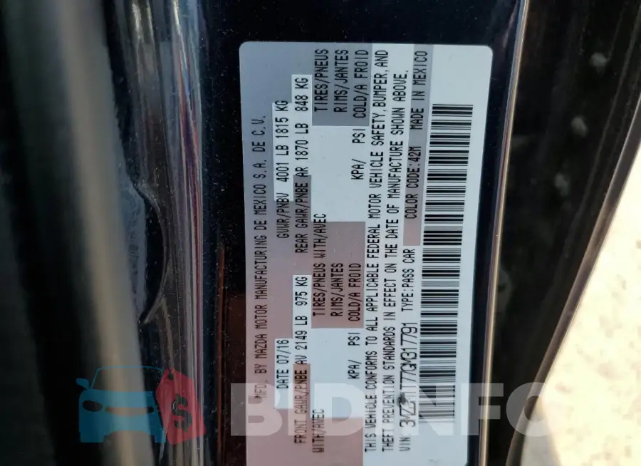 3MZBM1T77GM317791 Photo# 12