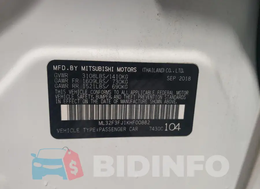 ML32F3FJ1KHF00882 Photo# 13