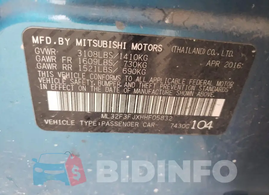 ML32F3FJXHHF05832 Photo# 12