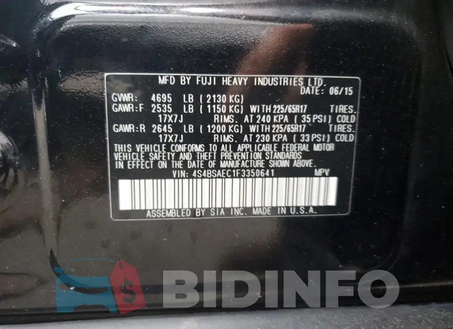 4S4BSAEC1F3350641 Photo# 13
